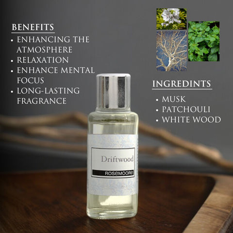 Rosemoore Driftwood Home Fragrance Scented Oil 15ml Rosemoore Driftwood Home Fragrance Scented Oil 15ml