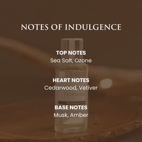 Rosemoore Driftwood Home Fragrance Scented Oil 15ml Rosemoore Driftwood Home Fragrance Scented Oil 15ml