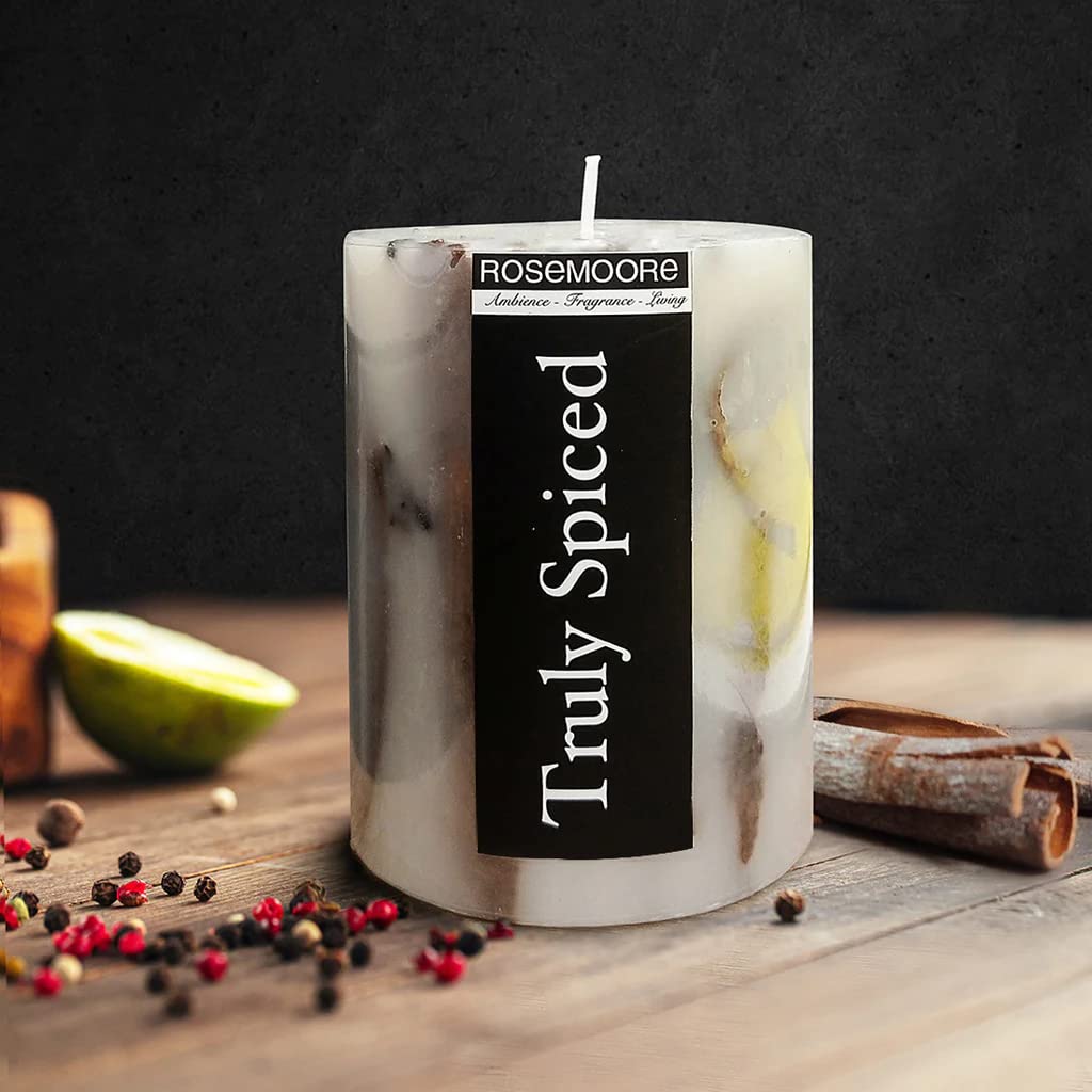 Rosemoore Truly Spiced Scented Pillar Candle