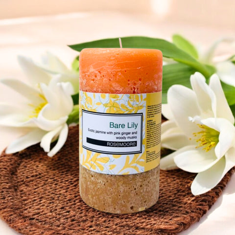 Rosemoore Barelily Scented Pillar Candle 3x5 Inches Rosemoore Barelily Scented Pillar Candle 3x5 Inches