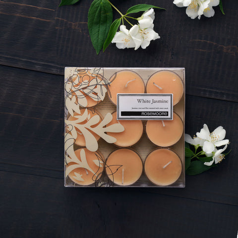 Rosemoores White Jasmine Scented Tea Light (Pack of 9) Rosemoores White Jasmine Scented Tea Light (Pack of 9)