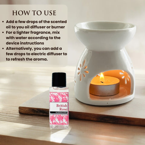 Rosemoore British Rose Scented Home Fragrance Oil 35ml