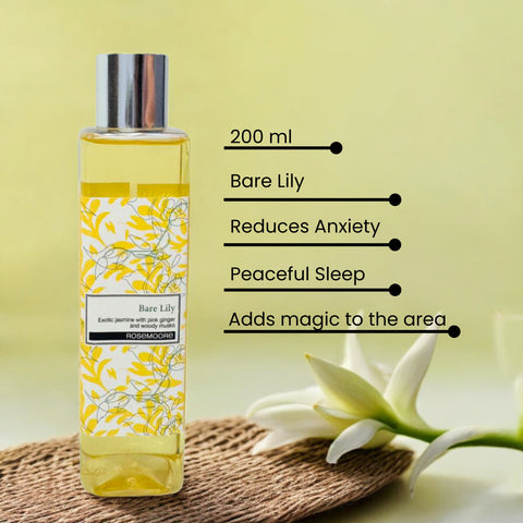 Rosemoore Barelily Scented Reed Diffuser Refill Oil 200 ml