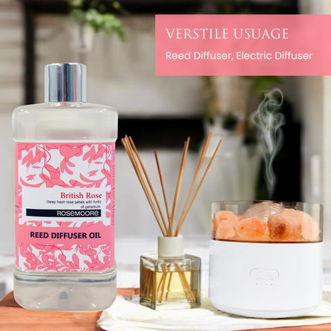 Scented Reed Diffuser Refill Oil 1 Litre British Rose