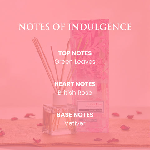 Rosemoore British Rose Scented Reed Diffuser 200 ml