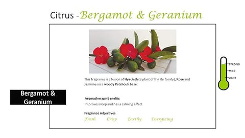 Rosemoore Bergamot & Geranium Scented Reed Diffuser Refill Oil 200 ml