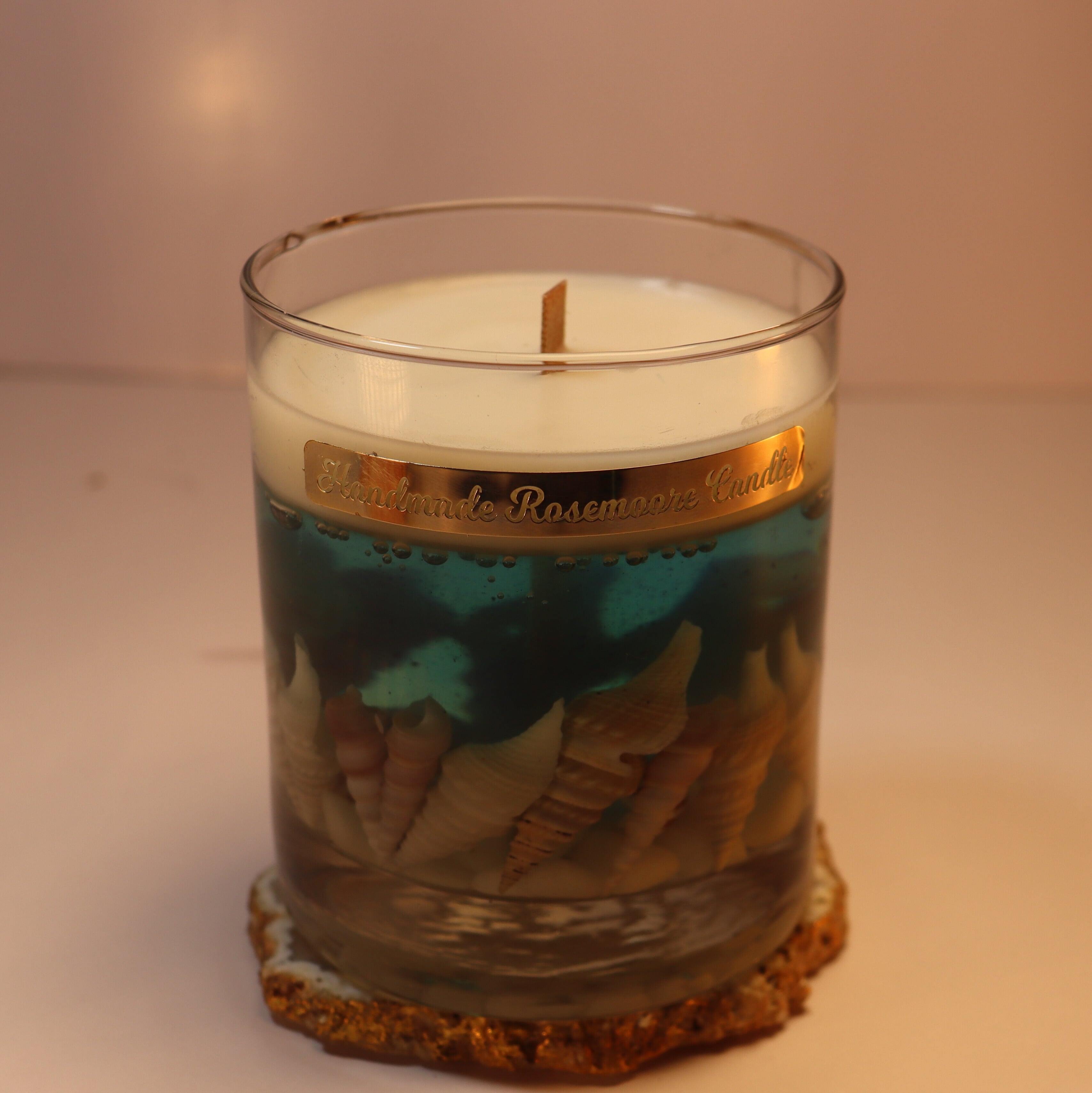 Rosemoore Sea Shell Scented Gel Candle