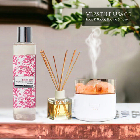 Rosemoore British Rose Scented Reed Diffuser Refill Oil 200 ml