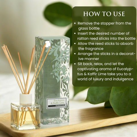 Rosemoore Eucalyptus and kaffir Lime Scented Reed Diffuser 200 ml