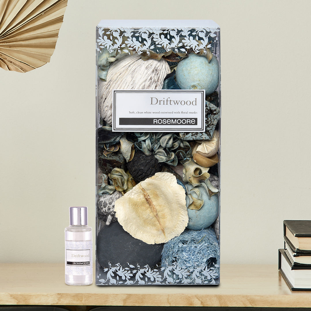 Rosemoore Driftwood Scented Pot Pourri & Scented Oil Combo