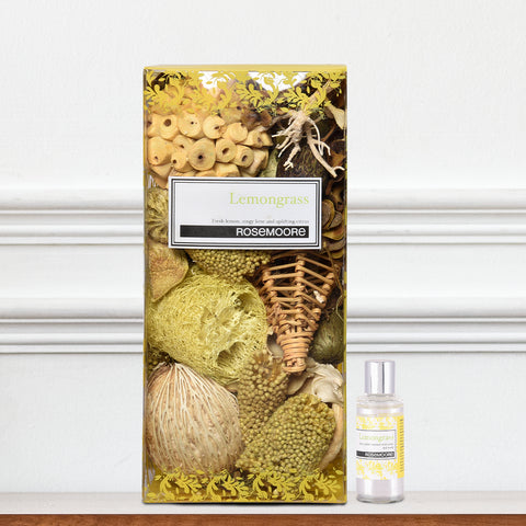 Rosemoore Scented Potpourri and 15 ml-Scented Oil Lemongrass