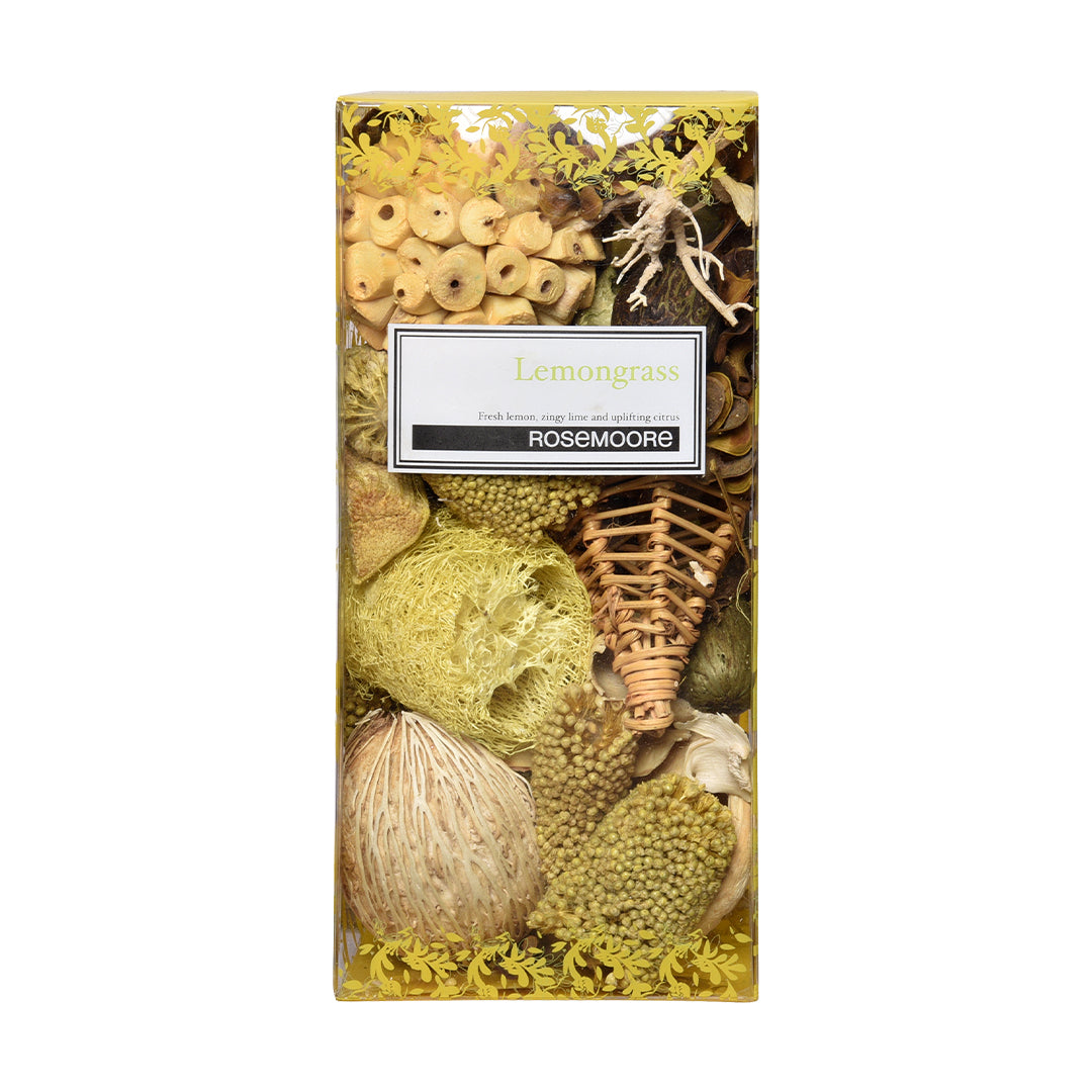 Rosemoore Scented Potpourri and 15 ml-Scented Oil Lemongrass