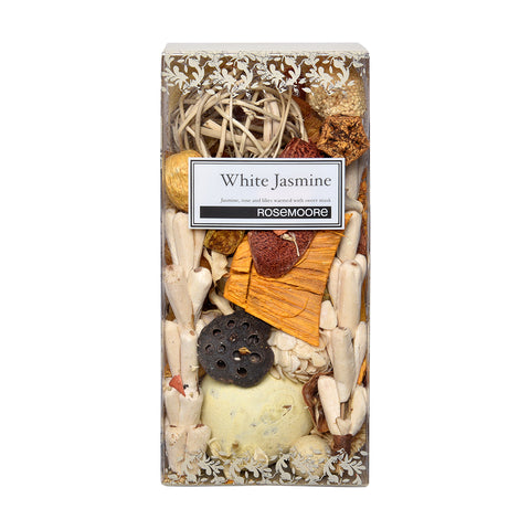 Rosemoore White Jasmine Pot Pourri and Scented Oil Combo