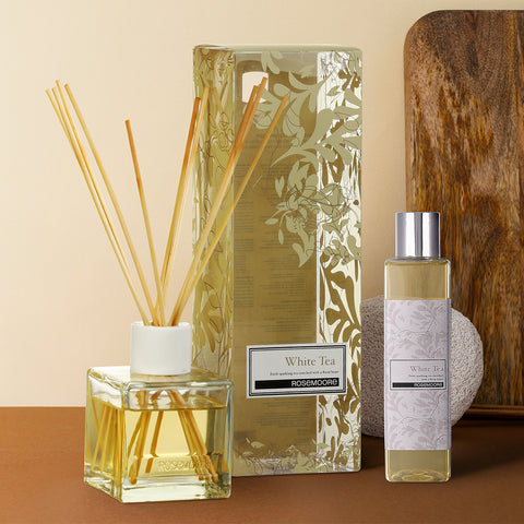 Rosemoore Scented Reed Diffuser and Refill Oil White Tea -200 ml