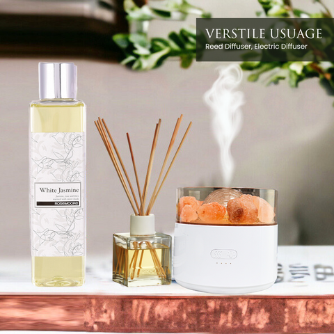 Rosemoore White Jasmine Scented Reed Diffuser Refill Oil 200 ml