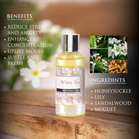 Rosemoore White Tea Scented Home Fragrance Oil 15ml