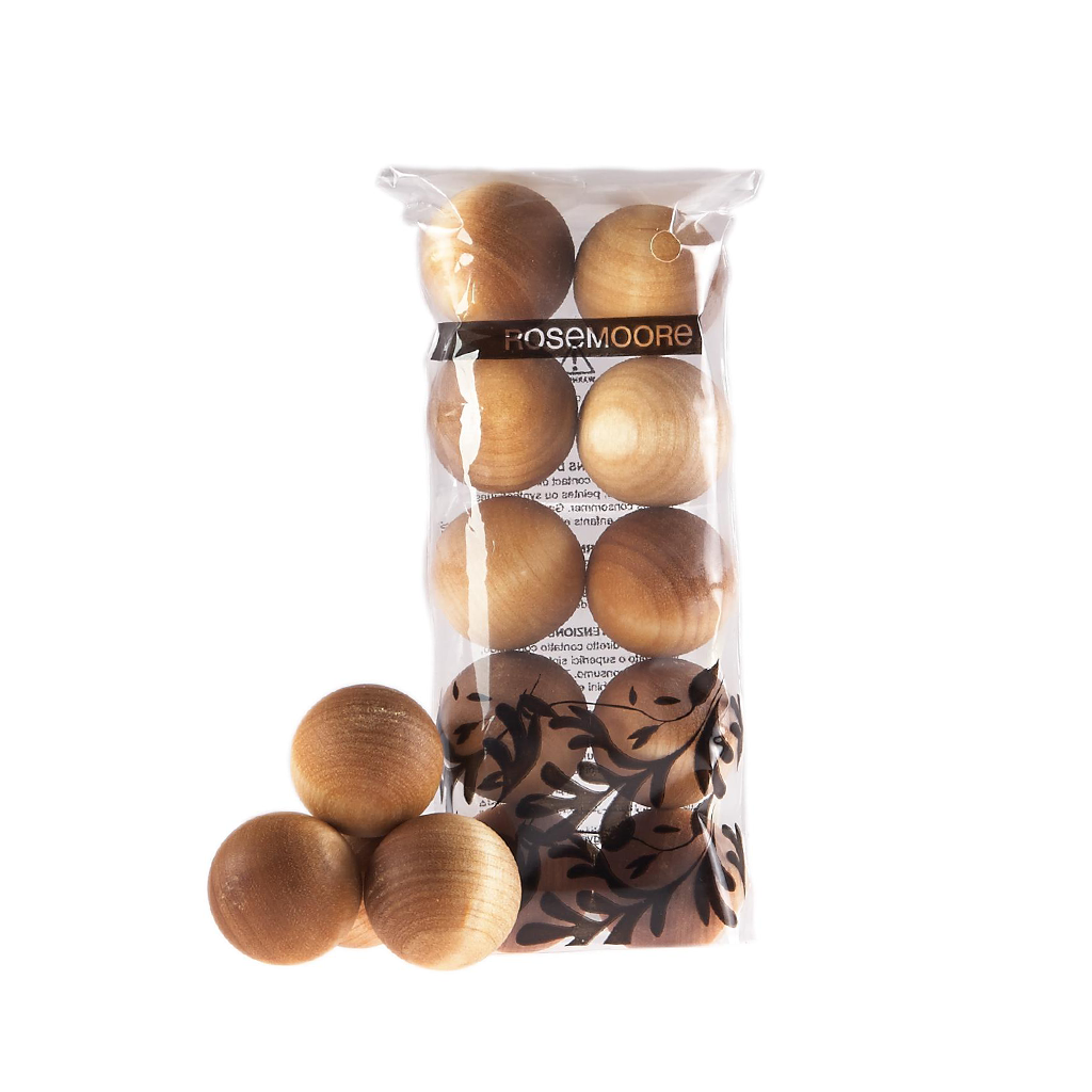 Rosemoore Sandalwood & Cedar Scented Wooden Balls Pack of 10