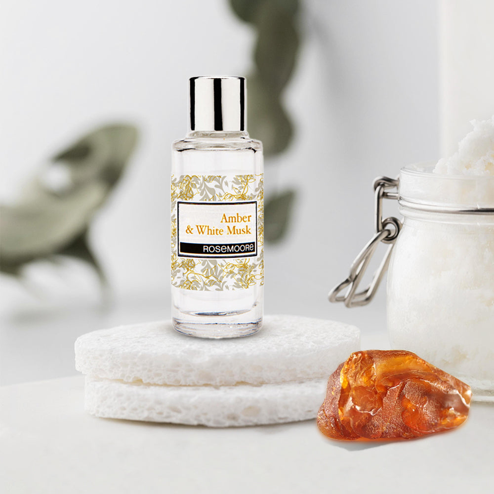 Rosemoore Amber & White Musk Scented Home Fragrance Oil 15ml