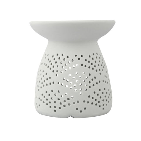 Porcelain Oil Burner - Free Two Pieces  Scented Oil -15 ml Each (Crystal Rose | Cranberry& Fig)