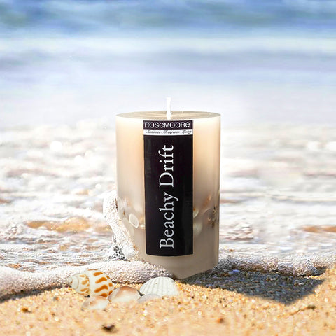 Rosemoore Beachy Drift Scented Pillar Candle
