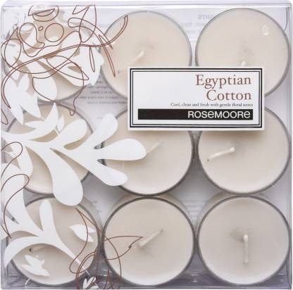 Rosemoores Egyptian Cotton Scented Tea Light (Pack of 9)