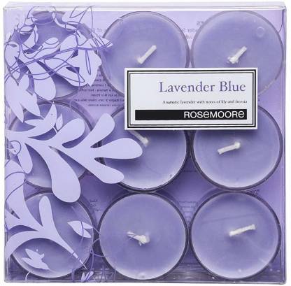 Rosemoores Lavender Blue Scented Tea Light (Pack of 9)