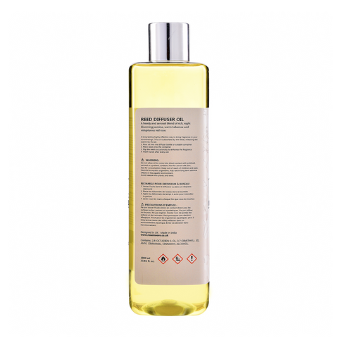 Scented Reed Diffuser & Reed Diffuser Refill Oil 1 Litre White Jasmine